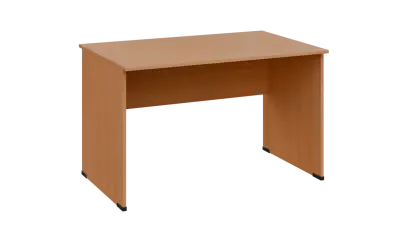 TP 8 - 12 stůl kancelářský, dřevěná podnož, deska 18 mm, široký 1200 mm, buk royal