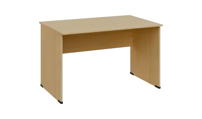 TP 8 - 12 stůl kancelářský, dřevěná podnož, deska 18 mm, široký 1200 mm, javor horský