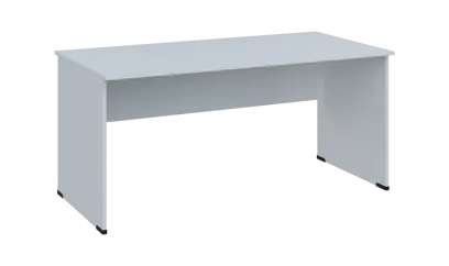 TP 8 - 16 stůl kancelářský, dřevěná podnož, deska 18 mm, široký 1600 mm, bílá