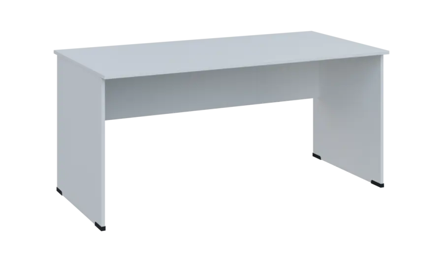 TP 8 - 16 stůl kancelářský, dřevěná podnož, deska 18 mm, široký 1600 mm, bílá
