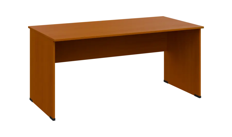 TP 8 - 16 stůl kancelářský, dřevěná podnož, deska 18 mm, široký 1600 mm, třešeň šumavská