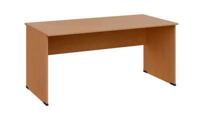 TP 8 - 16 stůl kancelářský, dřevěná podnož, deska 18 mm, široký 1600 mm, buk royal