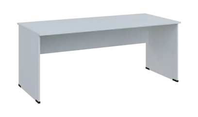 TP 8 - 18 stůl kancelářský, dřevěná podnož, deska 18 mm, široký 1800 mm, bílá