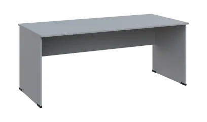 TP 8 - 18 stůl kancelářský, dřevěná podnož, deska 18 mm, široký 1800 mm, šedá