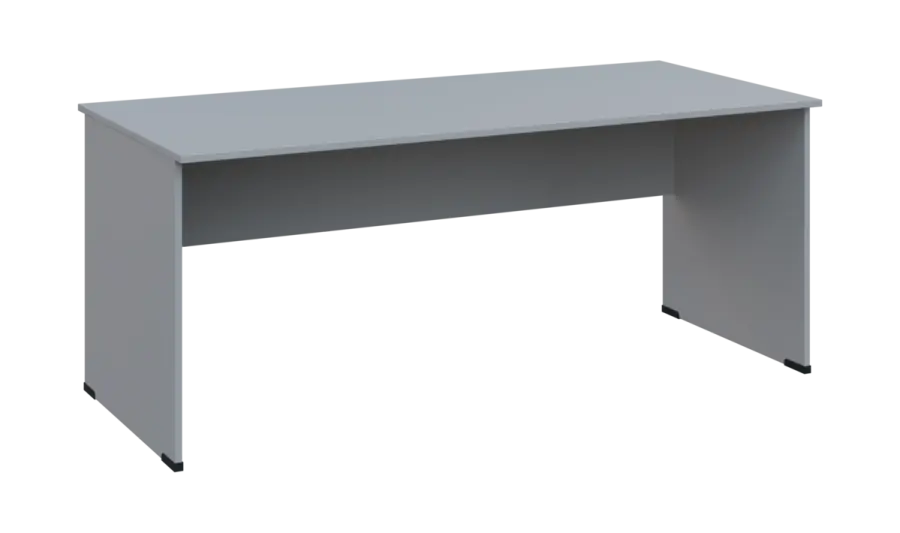 TP 8 - 18 stůl kancelářský, dřevěná podnož, deska 18 mm, široký 1800 mm, šedá