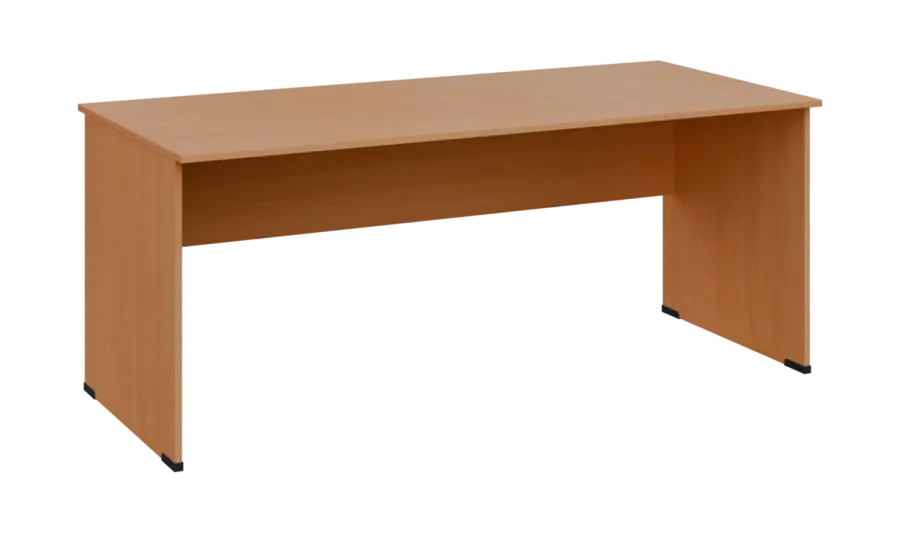 TP 8 - 18 stůl kancelářský, dřevěná podnož, deska 18 mm, široký 1800 mm, buk royal