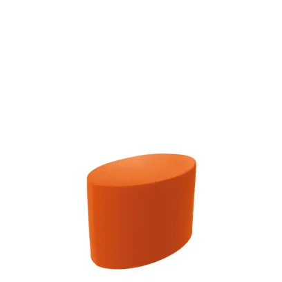 ELIPSA MALÁ taburet, koženka oranžová