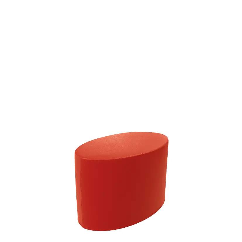 ELIPSA MALÁ taburet, koženka červená