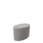 ELIPSA MALÁ taburet, koženka šedá