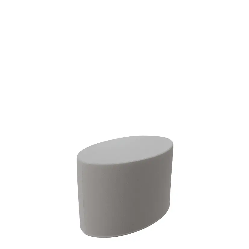 ELIPSA MALÁ taburet, koženka šedá