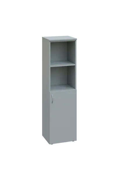 EN 4 - 4DN2 skříň 1-dveřová/otevřená, úzká, pravá lamino - šedá