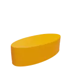 ELIPSA VELKÁ taburet, koženka žlutá