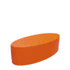 ELIPSA VELKÁ taburet, koženka oranžová