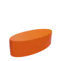 ELIPSA VELKÁ taburet, koženka oranžová