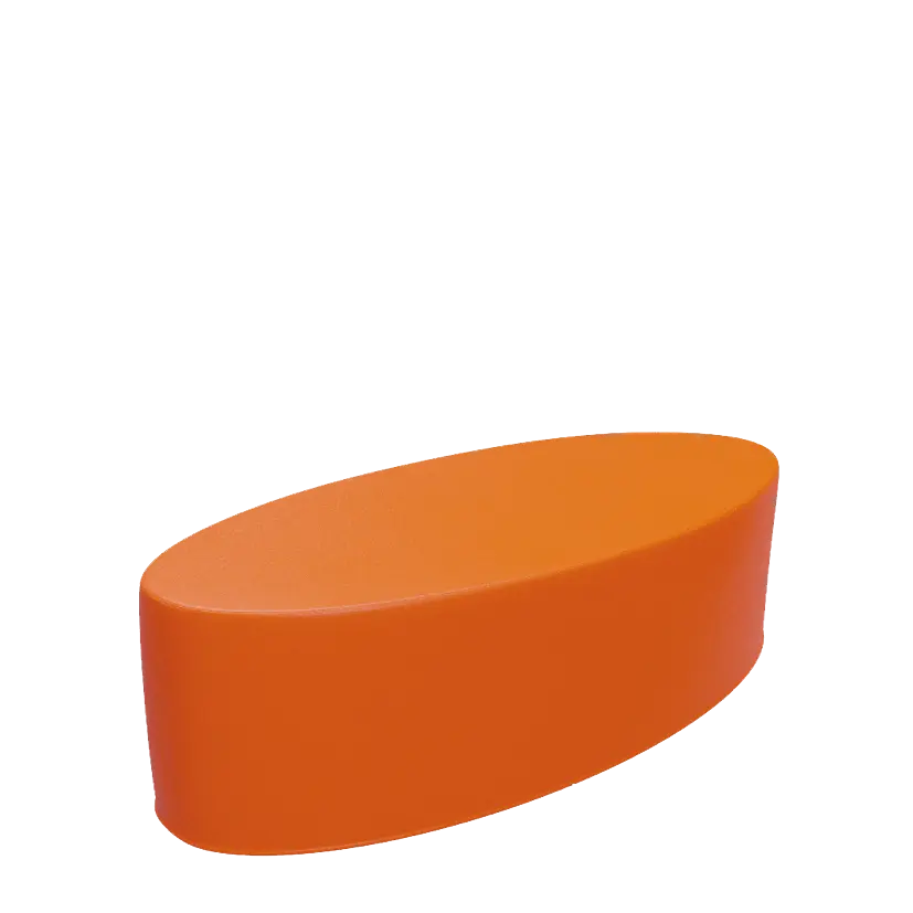 ELIPSA VELKÁ taburet, koženka oranžová