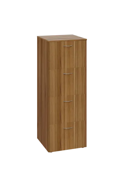 EKA 44 kartotéka, 4-zásuvková, s centrálním zámkem, 1450x430x580, ořech světlý