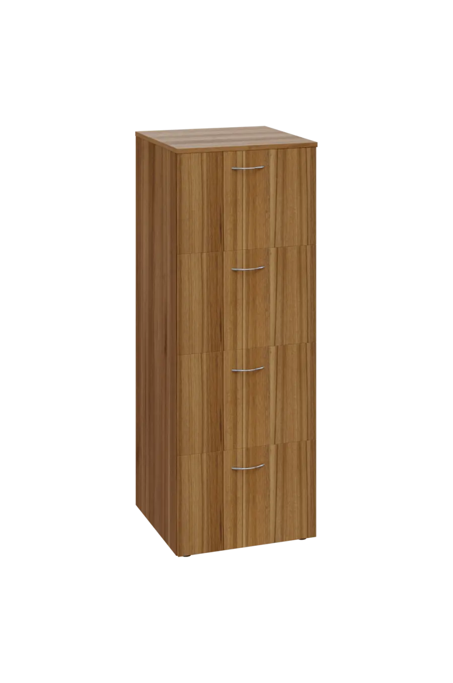 EKA 44 kartotéka, 4-zásuvková, s centrálním zámkem, 1450x430x580, ořech světlý