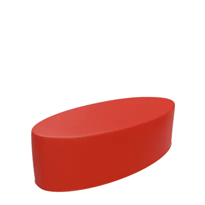 ELIPSA VELKÁ taburet, koženka červená