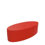 ELIPSA VELKÁ taburet, koženka červená