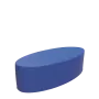 ELIPSA VELKÁ taburet, koženka modrá