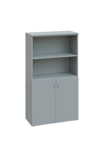 EN 4 - 8DN2 skříňka 2-dveřová/otevřená, široká lamino - šedá