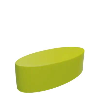 ELIPSA VELKÁ taburet, koženka zelená Apple