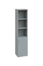 EN 5 - 4DN3  skříň 1-dveřová/otevřená, úzká, pravá lamino - šedá