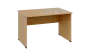 OPL 28 - 12 stůl kancelářský, dřevěná podnož, deska 25 mm, široký 1200 mm, javor horský