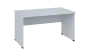 OPL 28 - 14 stůl kancelářský, dřevěná podnož, deska 25 mm, široký 1400 mm, bílá