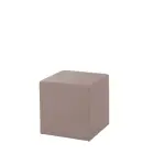 KOSTKA taburet, koženka šedá