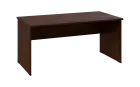 OPL 28 - 16 stůl kancelářský, dřevěná podnož, deska 25 mm, široký 1600 mm, ořech královský