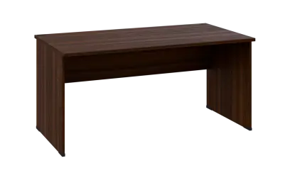 OPL 28 - 16 stůl kancelářský, dřevěná podnož, deska 25 mm, široký 1600 mm, ořech královský OPL 28 - 16 stůl kancelářský, dřevěná podnož, deska 25 mm, široký 1600 mm, ořech královský