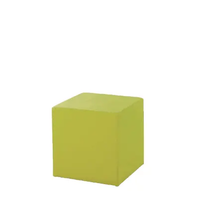 KOSTKA taburet, koženka zelená Apple