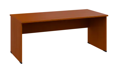 OPL 28 - 18 stůl kancelářský, dřevěná podnož, deska 25 mm, široký 1800 mm, třešeň šumavská