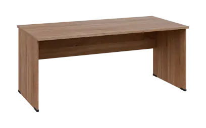 OPL 28 - 18 stůl kancelářský, dřevěná podnož, deska 25 mm, široký 1800 mm, dub bardolino