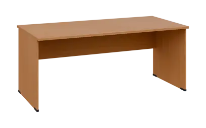 OPL 28 - 18 stůl kancelářský, dřevěná podnož, deska 25 mm, široký 1800 mm, buk royal