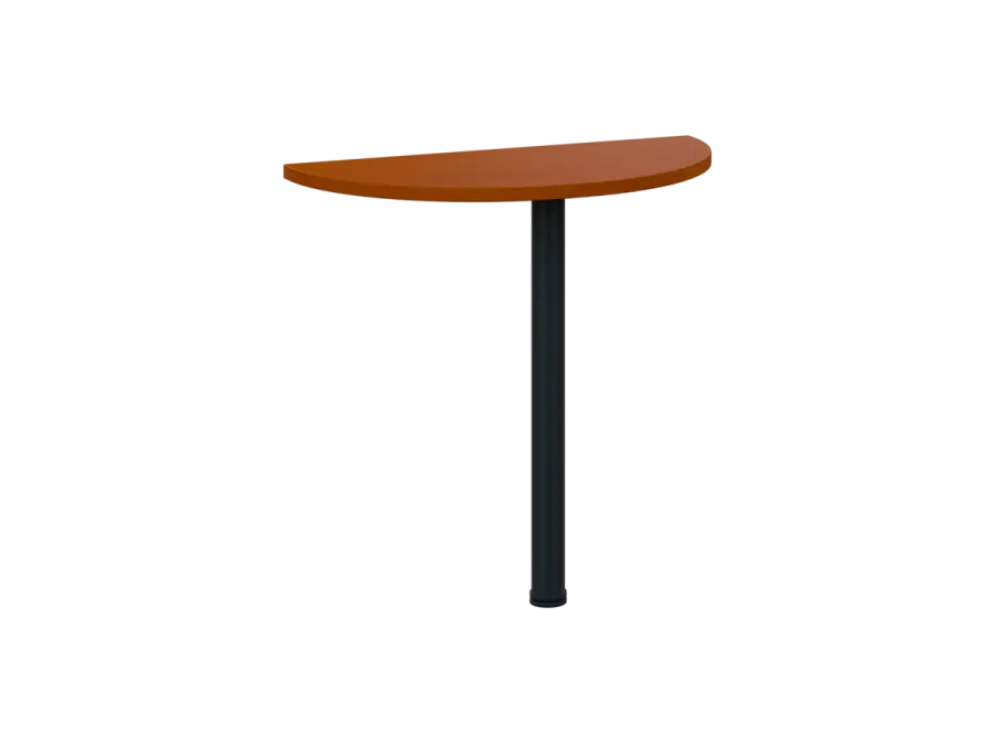 OJD 2 - 80 přístavba jednací, kovová podnož černá, síla desky 25 mm, široká 800 mm, třešeň šumavská