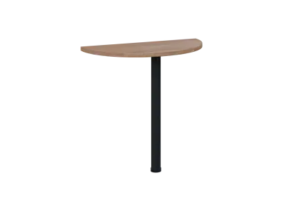 OJD 2 - 80 přístavba jednací, kovová podnož černá, síla desky 25 mm, široká 800 mm, dub bardolino