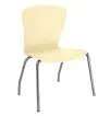 ASTRID CR židle konferenční, kostra chromová, plast krémový