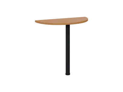 OJD 2 - 80 přístavba jednací, kovová podnož černá, síla desky 25 mm, široká 800 mm, buk royal