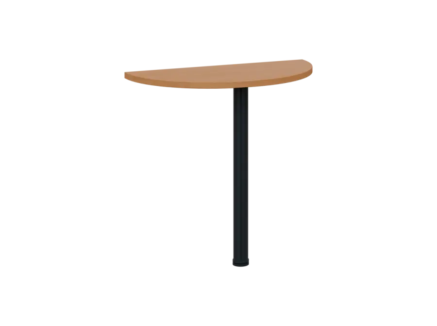 OJD 2 - 80 přístavba jednací, kovová podnož černá, síla desky 25 mm, široká 800 mm, buk royal