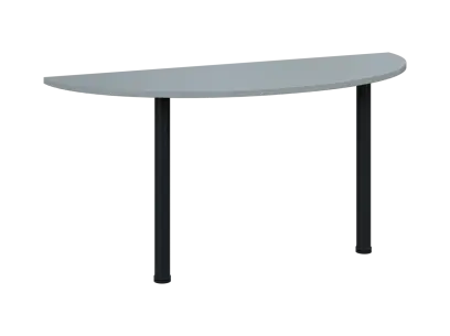 OJC 2 - 16 přístavba jednací, kovová podnož černá, síla desky 25 mm, široká 1600 mm, šedá