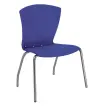 ASTRID CR židle konferenční, kostra chromová, plast tmavě modrý