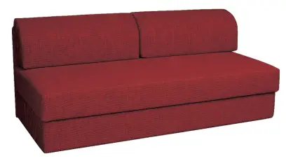 MARIANA S OPĚRKOU, válenda celočalouněná, koženka HOLY CE 2 - koženka malinová