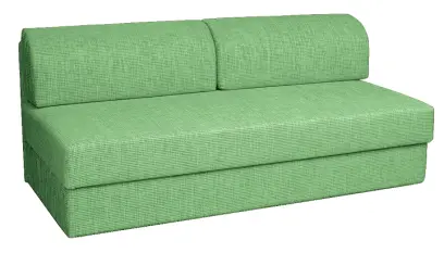 MARIANA S OPĚRKOU, válenda celočalouněná, koženka HOLY Z 2 - koženka zelinkavá