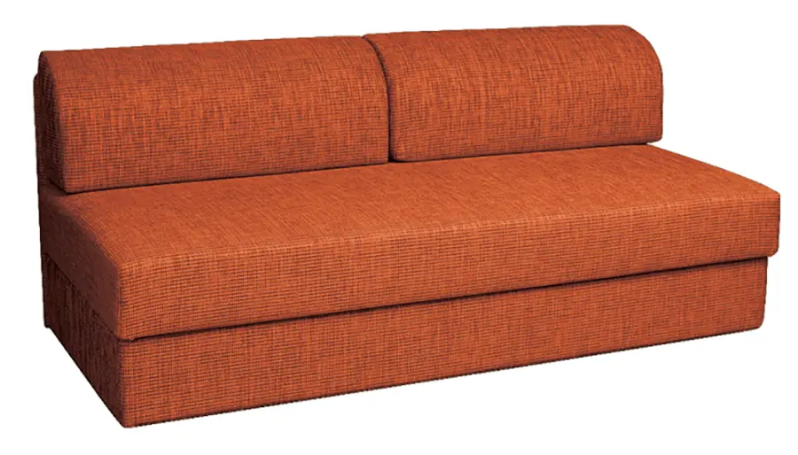 MARIANA S OPĚRKOU, válenda celočalouněná, koženka OTO P 2 - koženka cihlová