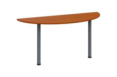 EJC 1 - 160 přístavba jednací, kovová podnož stříbrná, deska 18 mm, široká 1600 mm, třešeň šumavská