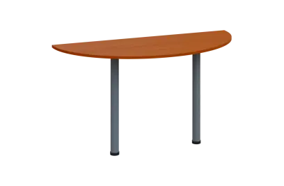 EJC 1 - 140 přístavba jednací, kovová podnož stříbrná, síla desky 18 mm, široká 1400 mm, třešeň šumavská