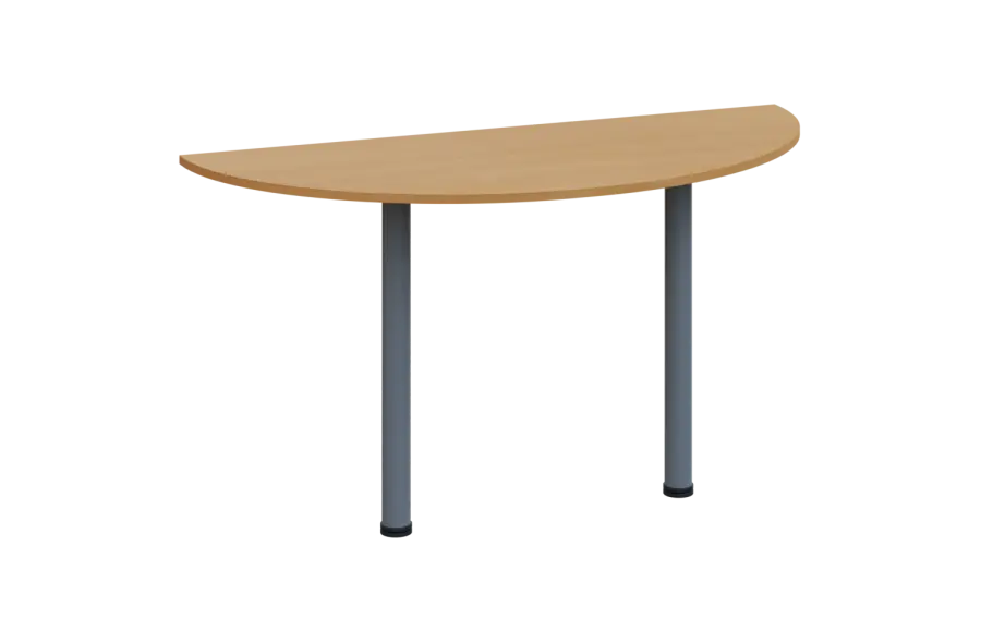 EJC 1 - 140 přístavba jednací, kovová podnož stříbrná, síla desky 18 mm, široká 1400 mm, buk Royal