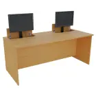 PC - VM2 - 180 stůl  s mechanickým výsuvem (2x) monitoru, 750x1800x800 mm lamino - buk Royal